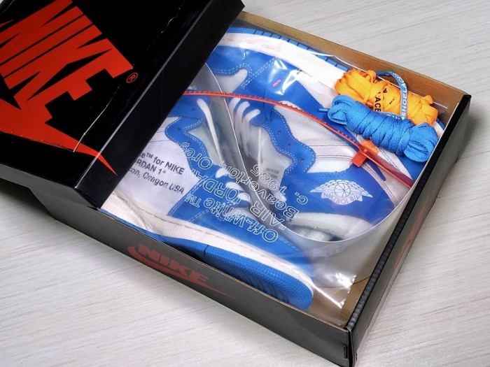 OF x Air Jordan 1 UNC AQ0818-148